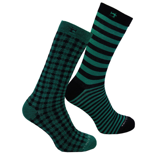 Scotch & Soda 2-Pack Mens Green Socks