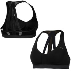 Puma Lite Womens Black Sports Bra