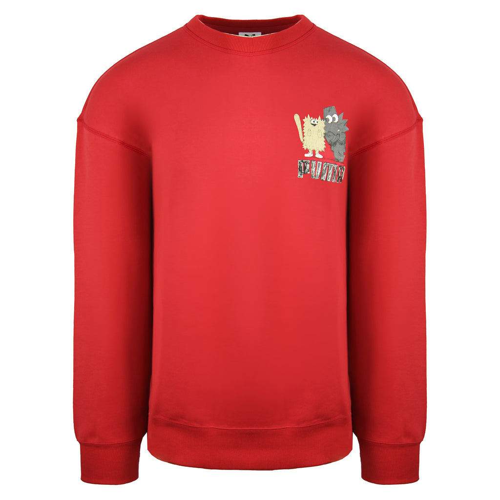 Puma x Michael Lau Mens Red Graphic Sweatshirt