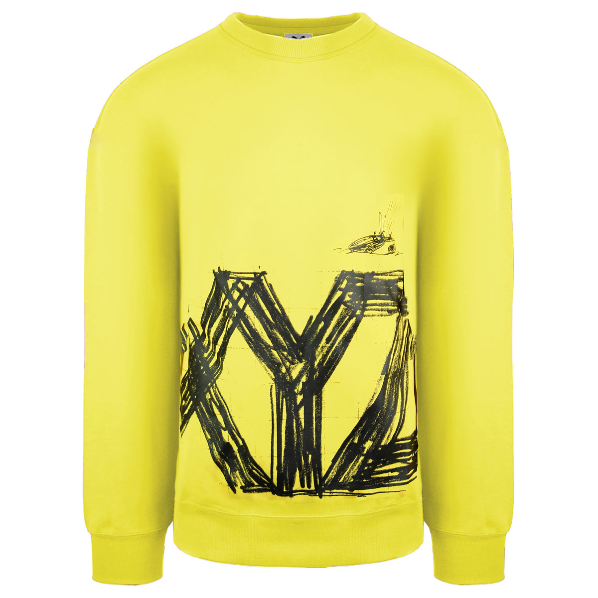 Puma x Michael Lau Mens Yellow Graphic Sweatshirt