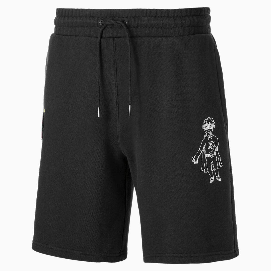 Puma x KidSuper Studios Black Stretch Waist Mens Shorts