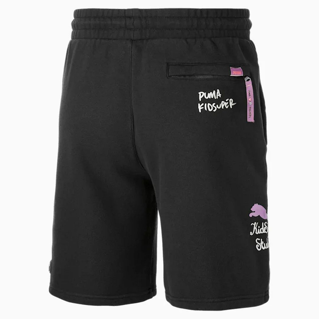 Puma x KidSuper Studios Black Stretch Waist Mens Shorts