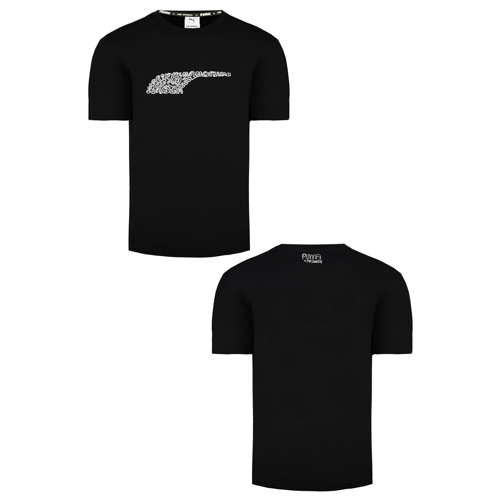 Puma x Mr. Doodle Mens Black T-Shirt