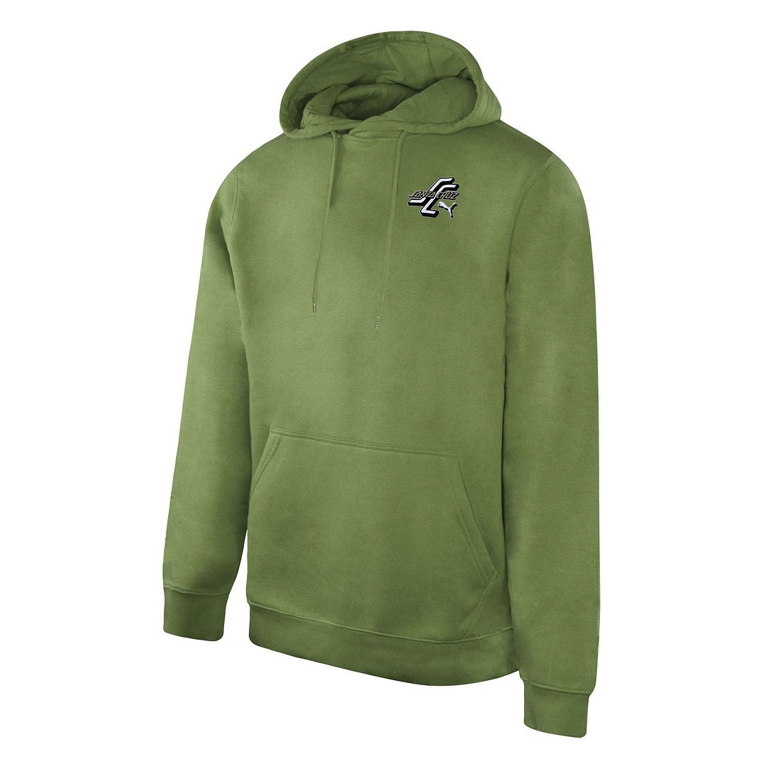 Puma x Santa Cruz Long Sleeve Pullover Green Mens Hoodie 532240 67