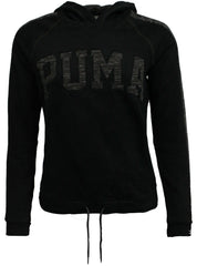 Puma Womens Varsity Hoodie Hoody Gym Training Track Jumper Black 570203 01 P3B