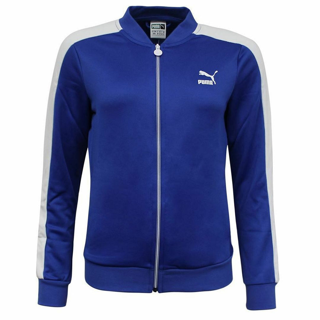 Puma Logo Womens Blue Track Jacket