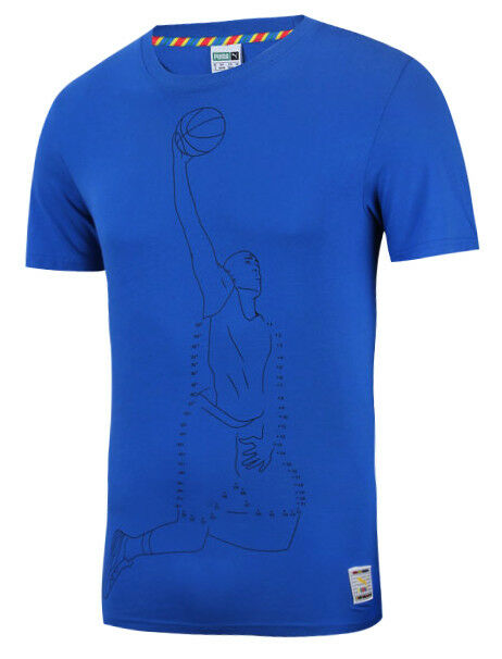 Puma X DR Basketball Mens Regular Fit Tee Top T-Shirt Blue 570427 61 RW86