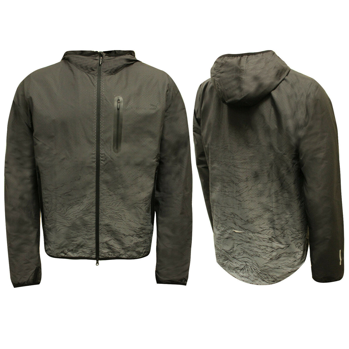 Puma  x Stampd Tech Black/Grey Mens Windbreaker Jacket