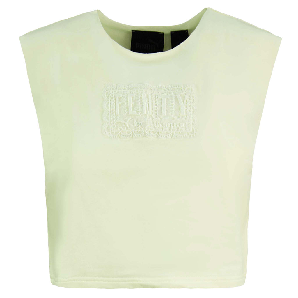 Puma x Rihanna Fenty Sleeveless Womens Vanilla Crop Top