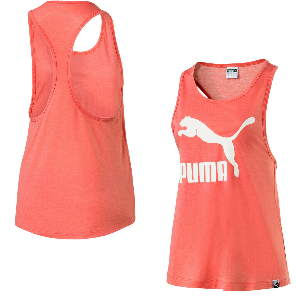 Puma Classic Logo Womens Sleeveless Tank Gym Vest Fitness Top 574990 11 RW48