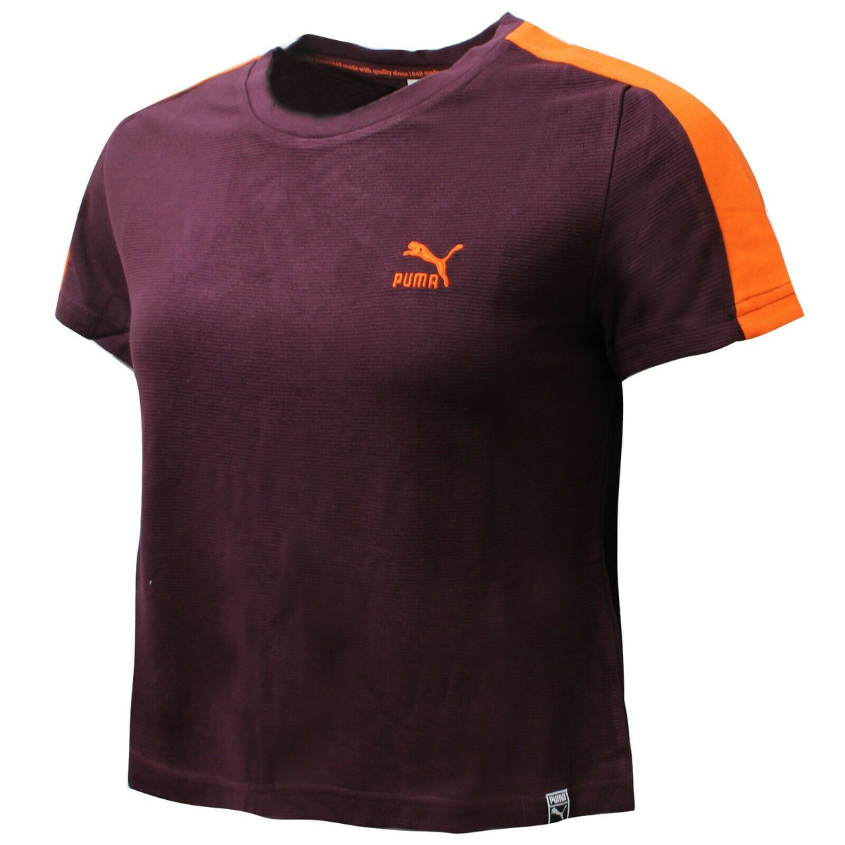 Puma Classics Structured Womens Burgundy T-Shirt