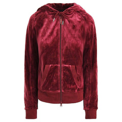 Puma x Rihanna Fenty Long Sleeve Burgundy Womens Velour Track Jacket 575837 02