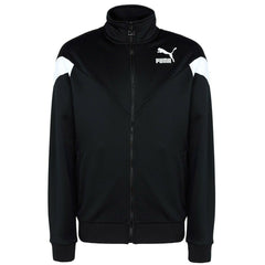 Puma MCS Long Sleeve Zip Up Black White Mens Track Jacket 576771 01