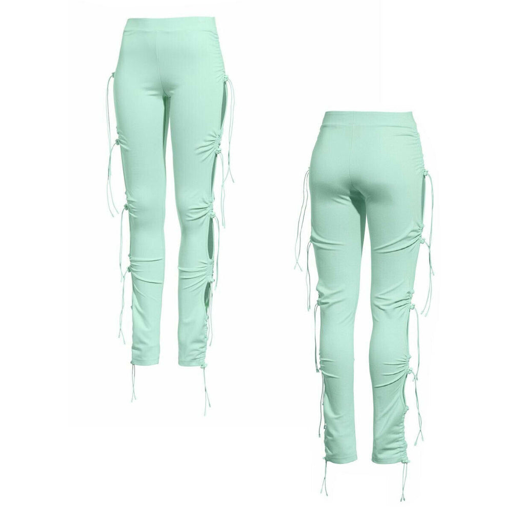 Puma x Rihanna Fenty Laced Womens Turquoise Leggings