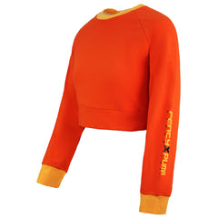 Puma x Rihanna Fenty Laced Sweatshirt Orange Womens Pullover 577290 03