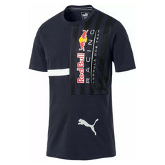 Puma Red Bull Racing Logo Tee Crew Neck Short Sleeve Navy Mens T-Shirt 577773 01