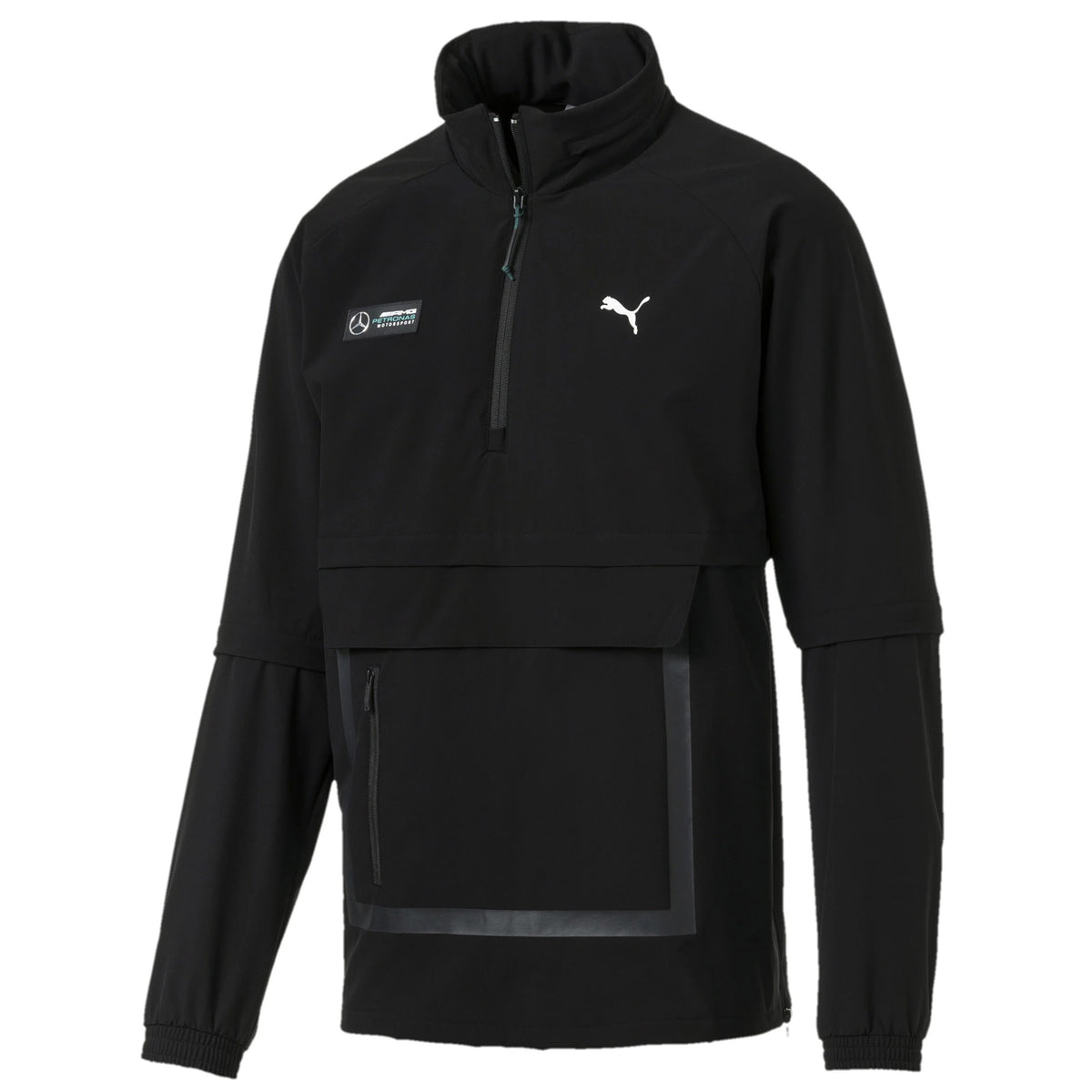 Puma Mercedes AMG Petronas Mens Black Windbreaker Jacket