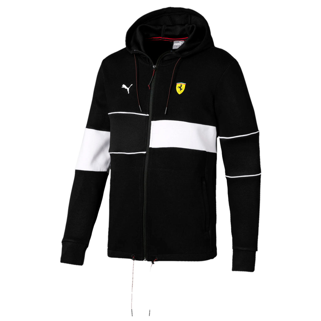 PumaScuderia Ferrari Black Hoodie - Mens