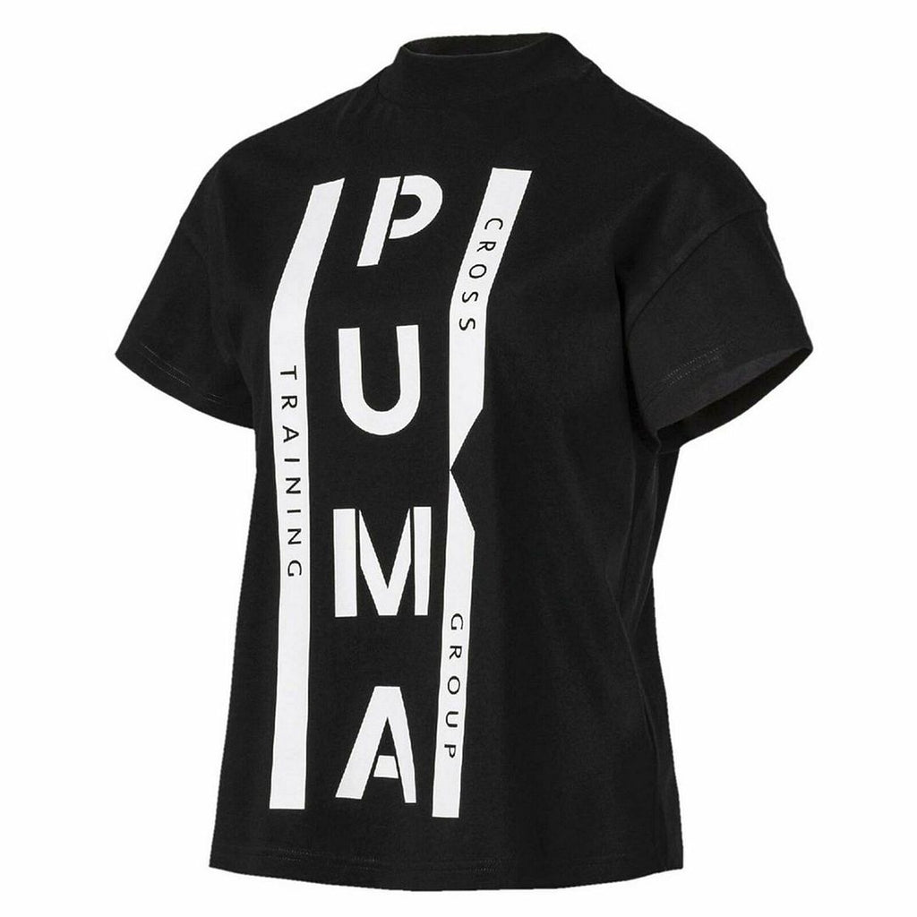 Puma XTG Graphic Logo Short Sleeve Crew Neck Black Womens T-Shirt 578016 01