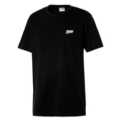 Puma Multiple Logo Mens Black Top