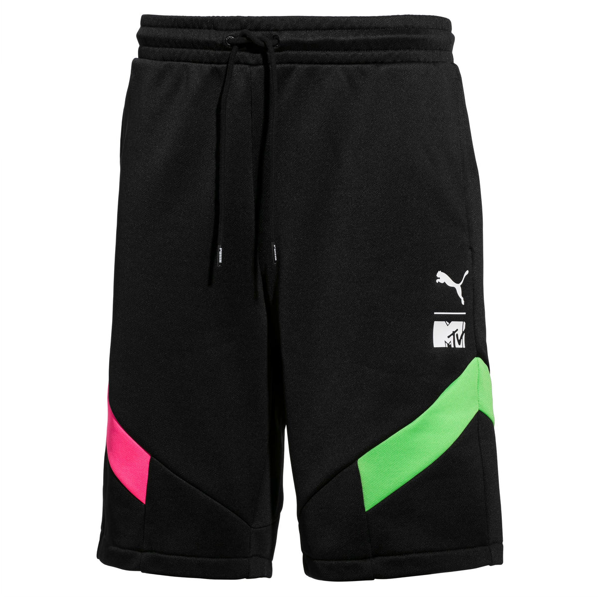 Puma x MTV Mens Shorts Colourblock Casual Pant Black 579676 01