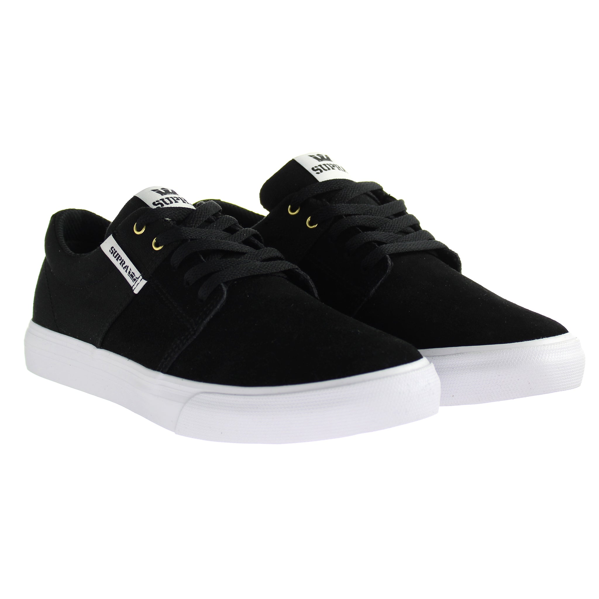 Supra Stacks Vulc II Black Kids Trainers