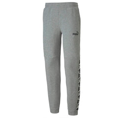 Puma Logo Mens Grey Track Pants