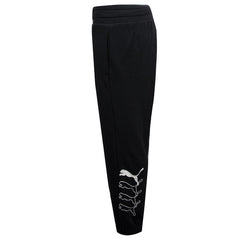 Puma Womens Rebel Track Pants Graphic Logo Casual Joggers Black 582833 01