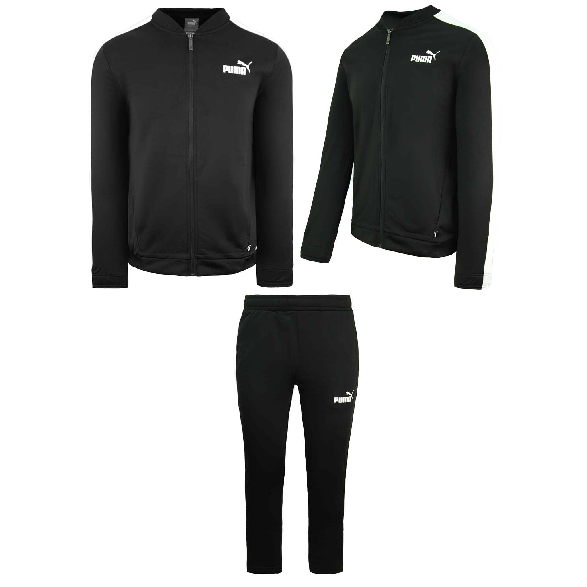 Puma Regular Fit Baseball Tricot Black Mens Tracksuit 583600 01