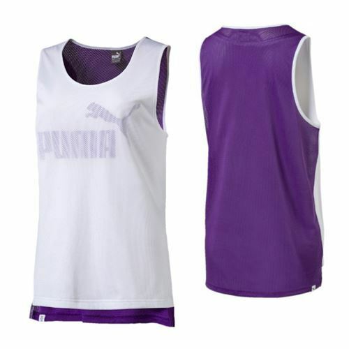 Puma Power Swagger Womens White/Purple Tank Top