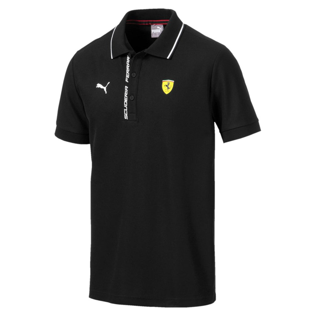 Puma Scuderia Ferrari Mens Black Polo Shirt