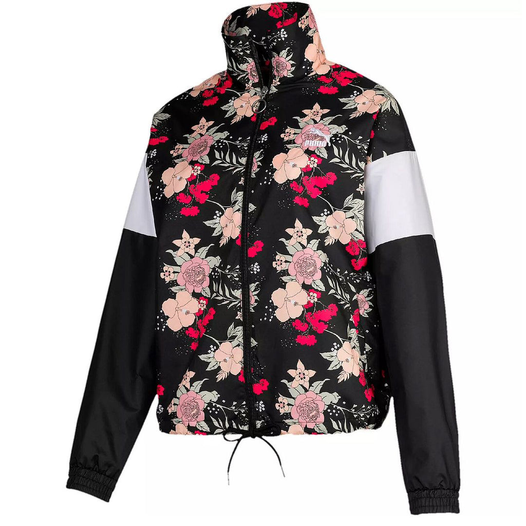 Puma AOP Womens Black/Pink Jacket