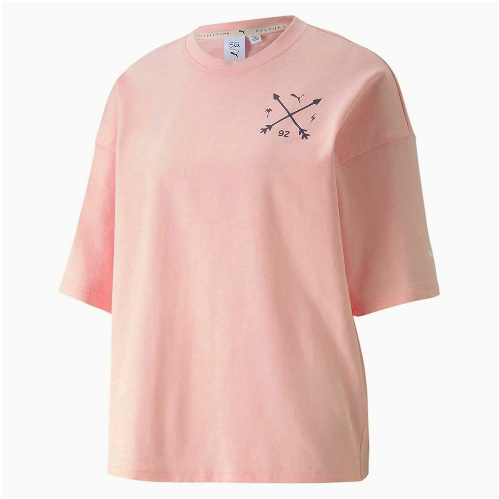 Puma x Selena Gomez Womens Pink Oversized T-Shirt