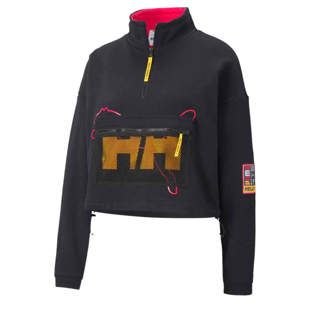 Puma x Helly Hansen Half Zip Womens Sweatshirt Graphic Jumper 597146 01