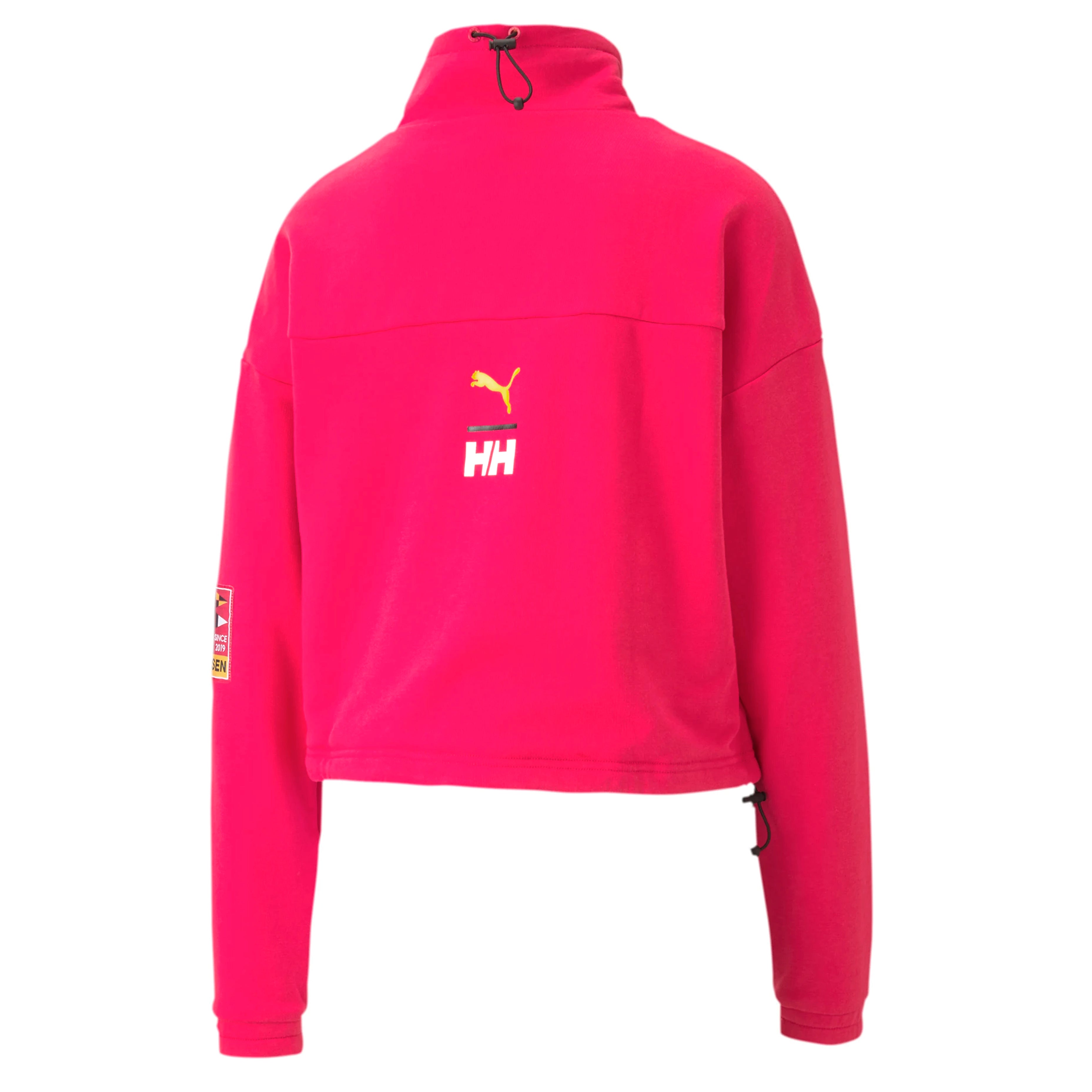 Puma TFS x Helly Hansen Half Zip Pink Jumper Womens Sweatshirt 597146 15