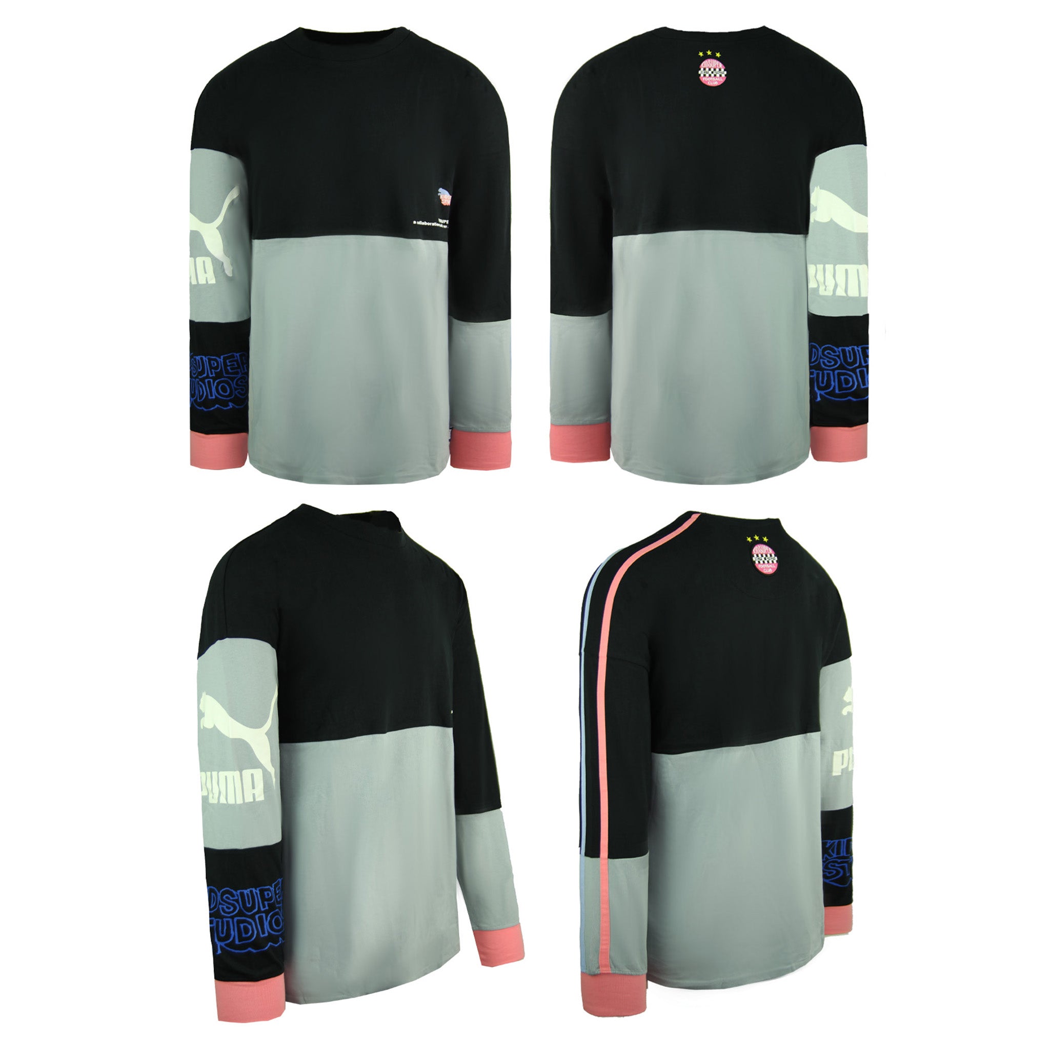 Puma x Kidsuper Studios Long Sleeve Mens Black Top