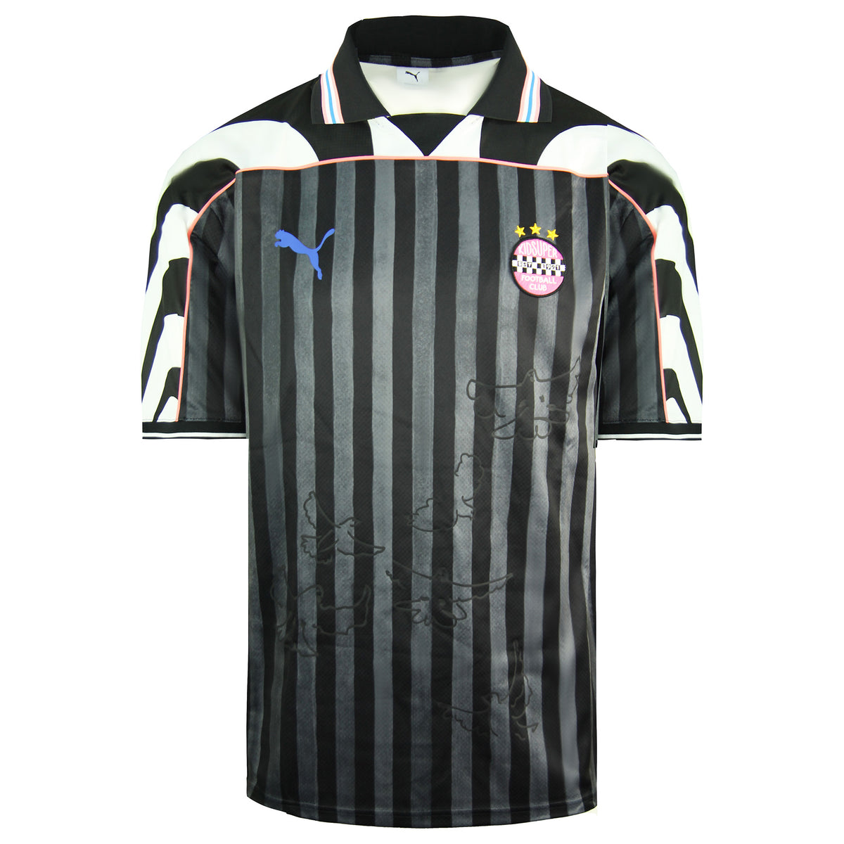 Puma x Kidsuper Studios DryCell Black/Grey Mens Football Shirt