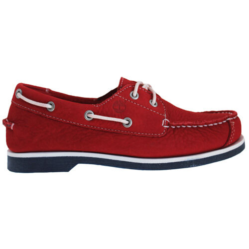 Timberland EK Peak Island 2 Eye Kids Red Boat Shoes