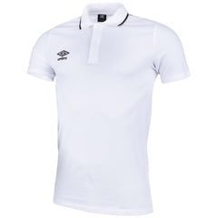 Umbro Mens White Pique Polo Shirt