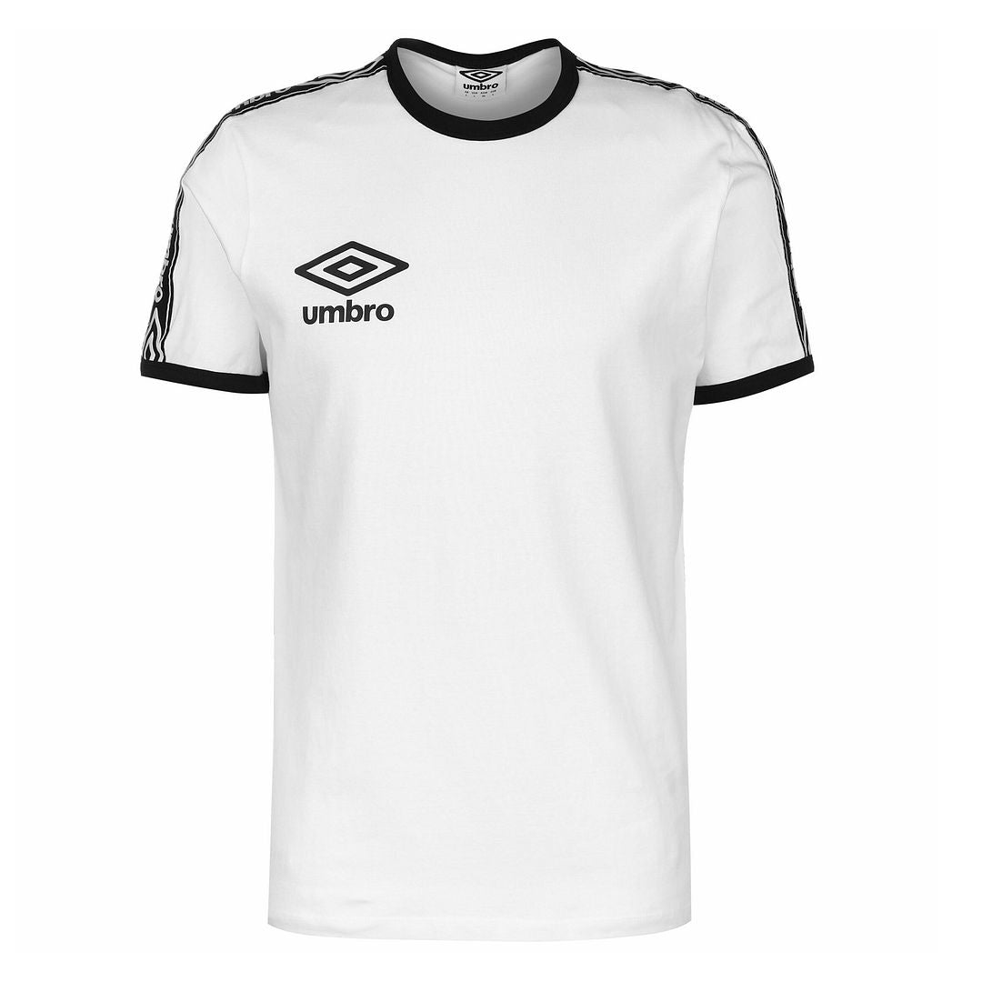 Umbro Mens White Ringer T-Shirt