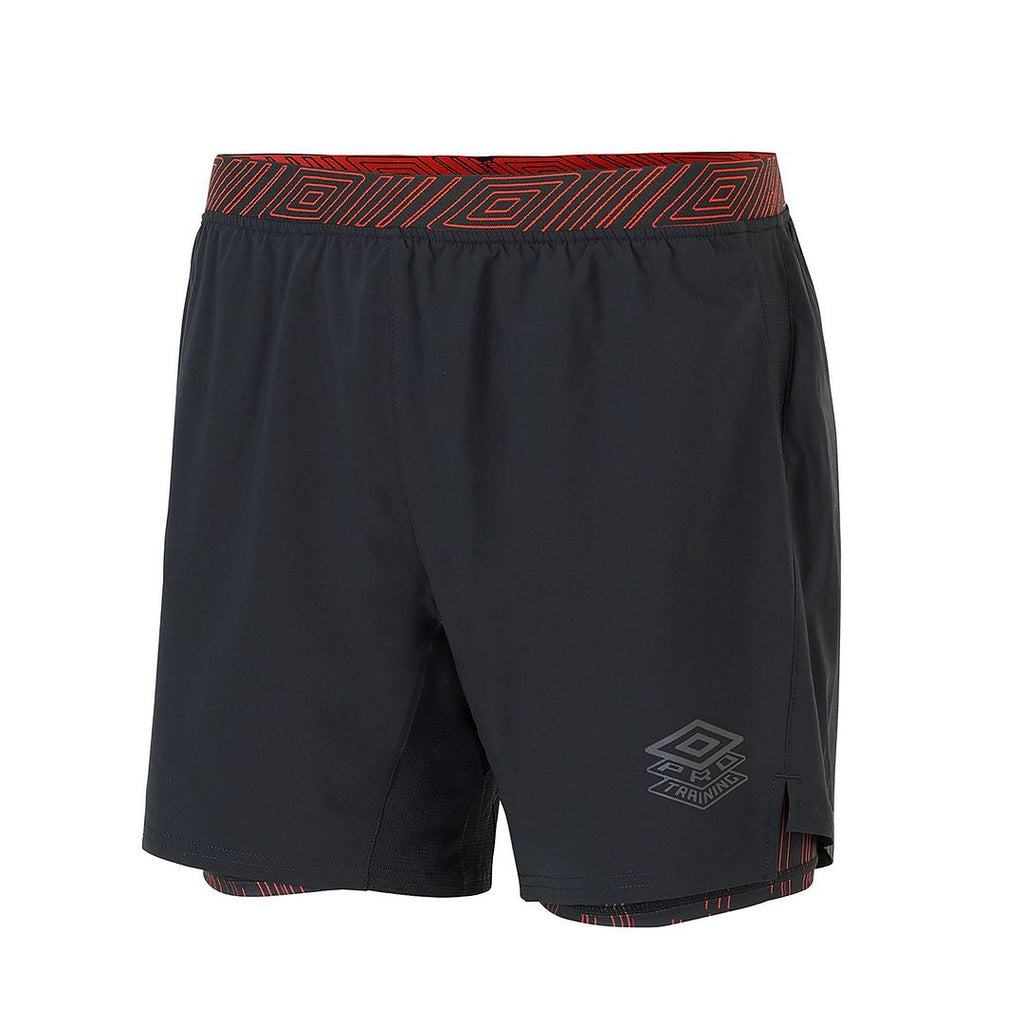 Umbro Mens Black Elite Training Hybrid Shorts