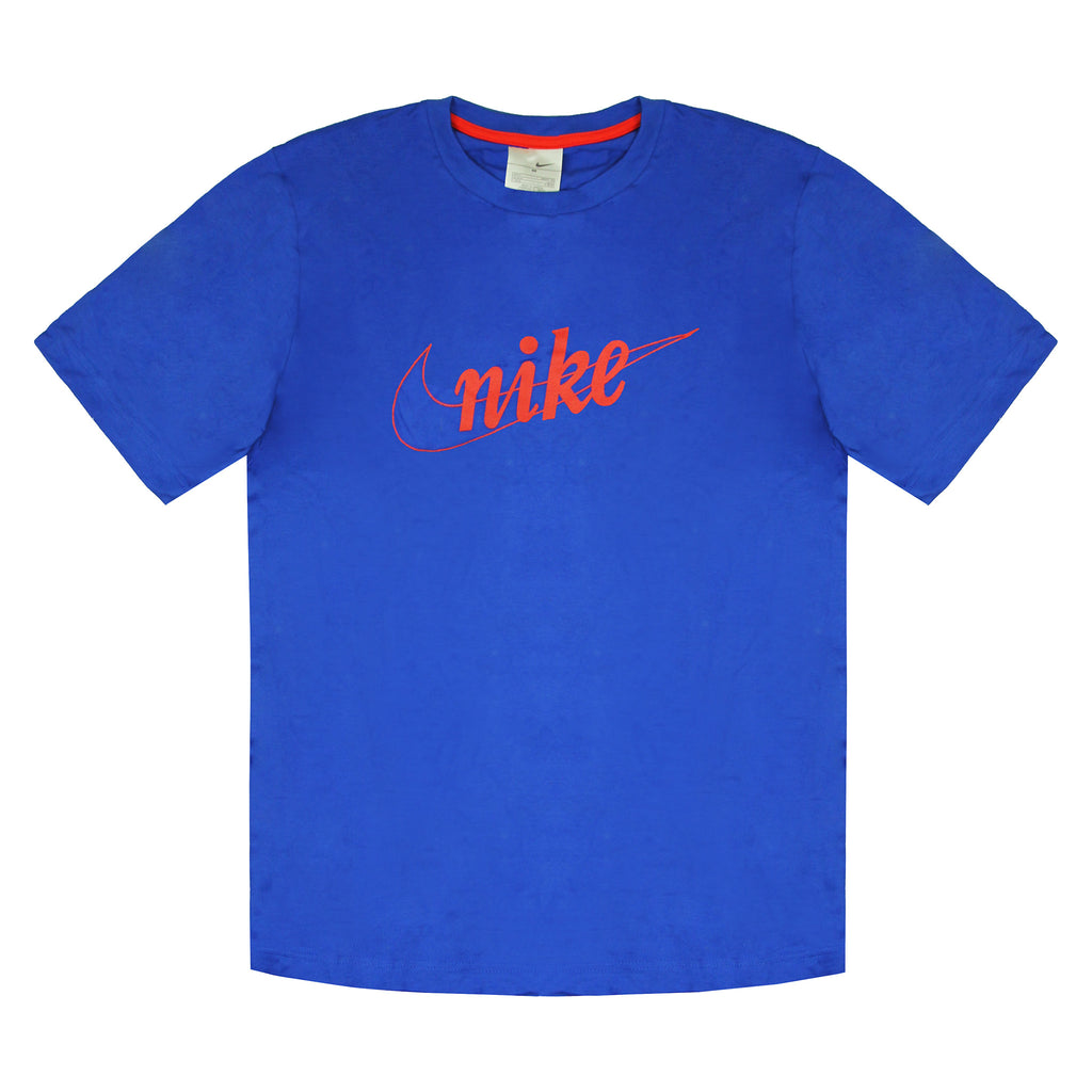 Nike Logo Mens Blue T-Shirt