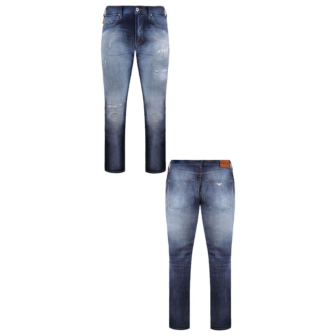 Emporio Armani J11 Regular Fit Mid Rise Mens Jeans