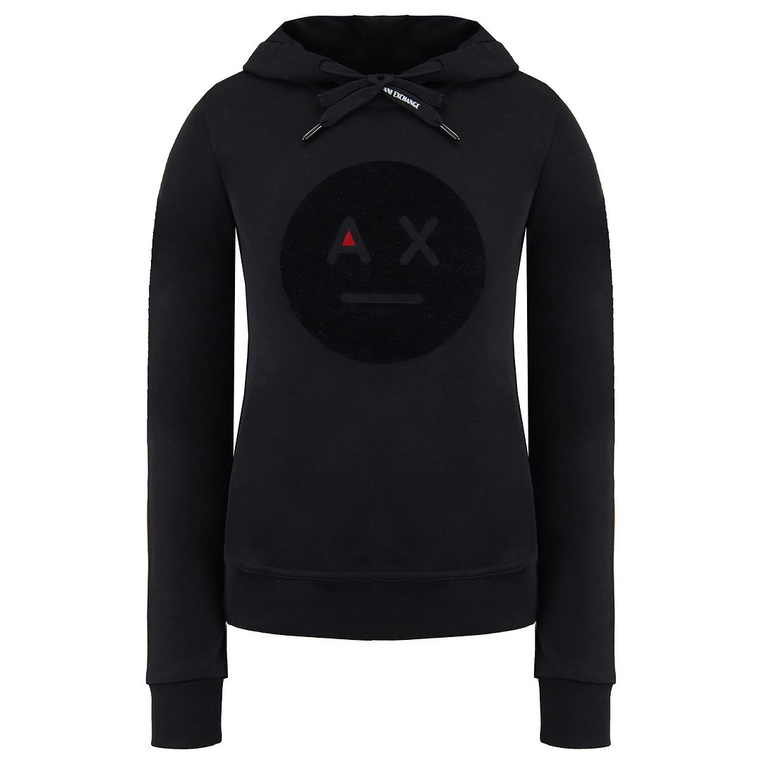 Armani Exchange Womens Black Hoodie