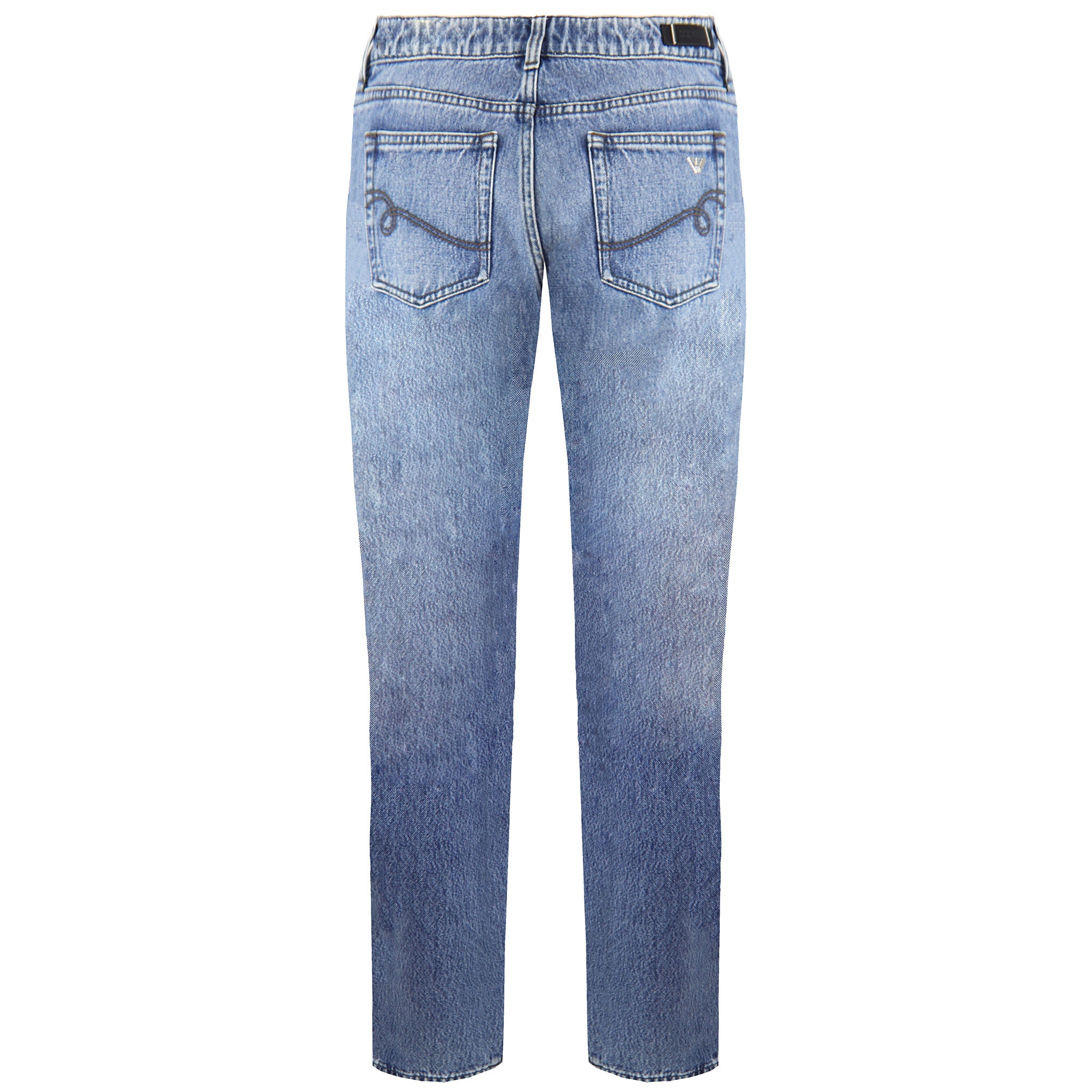 Emporio Armani Slim Fit Mens Washed Jeans