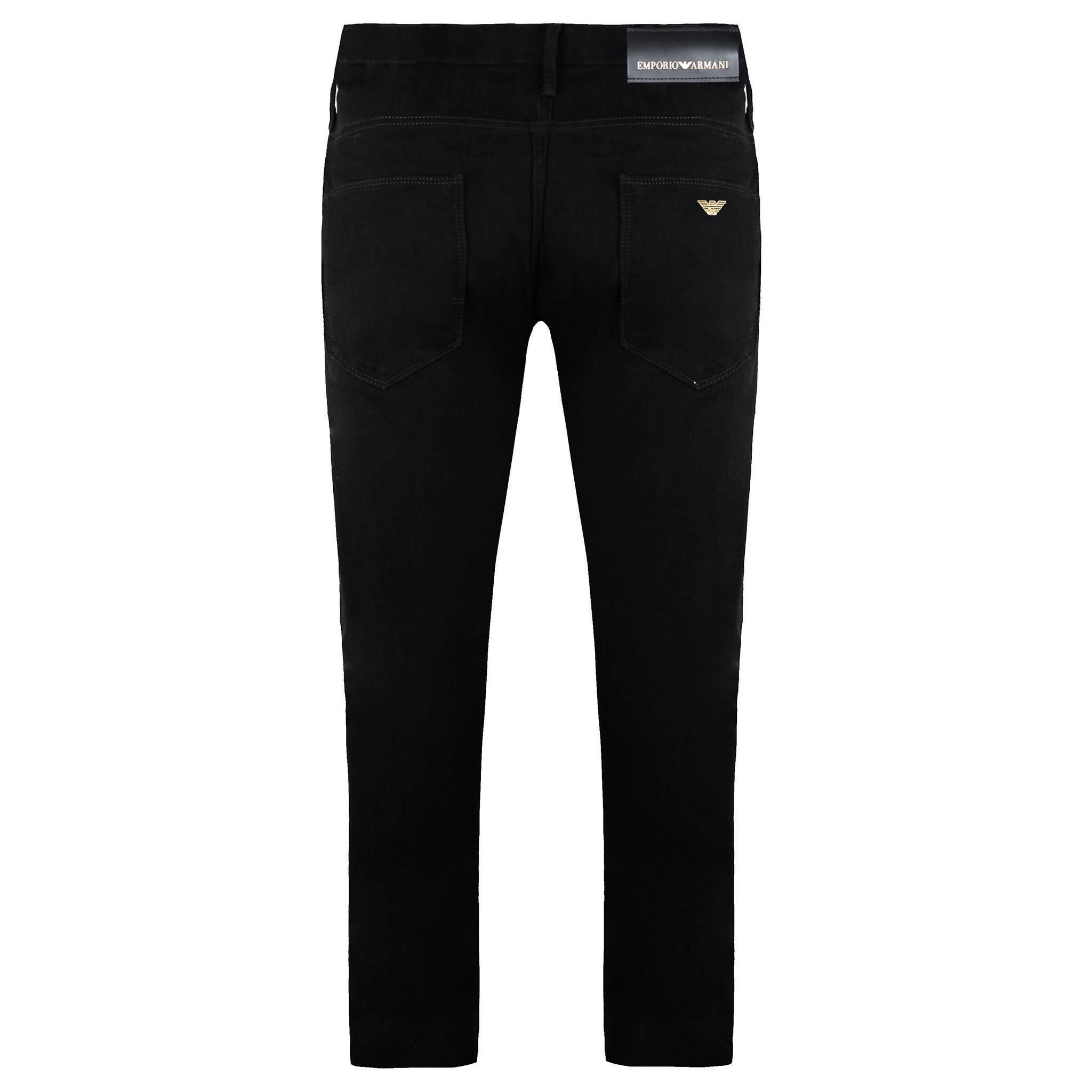 Emporio Armani Gold Series Mens Black Jeans