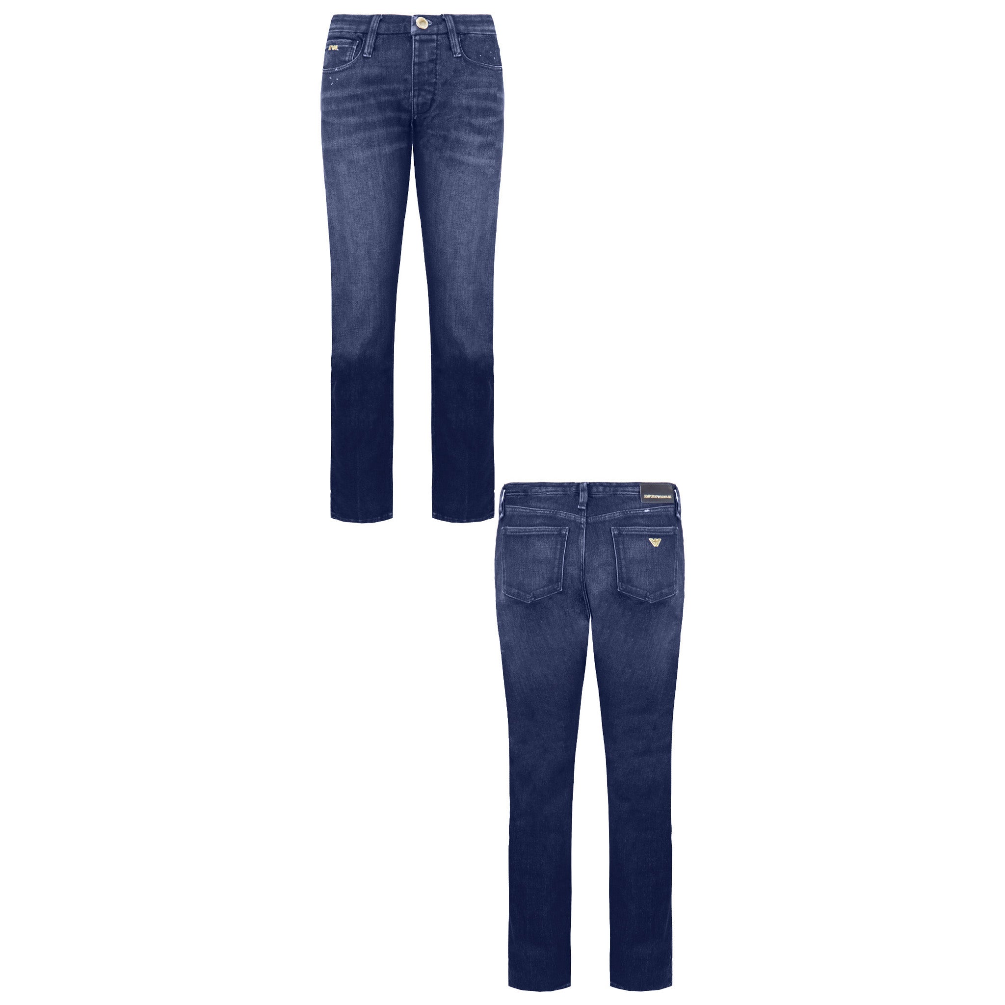 Emporio Armani Gold Series Mens Blue Jeans