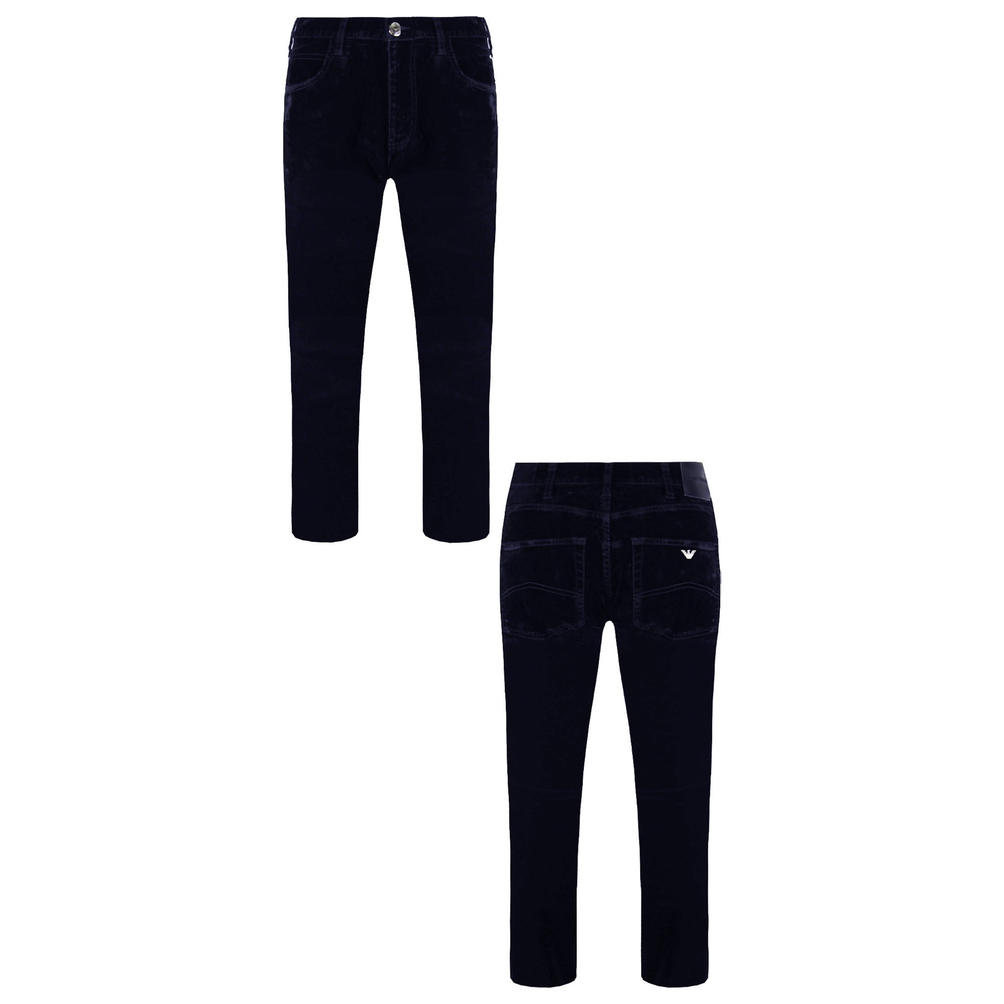 Emporio Armani Slim Fit Mens Velvet Trousers