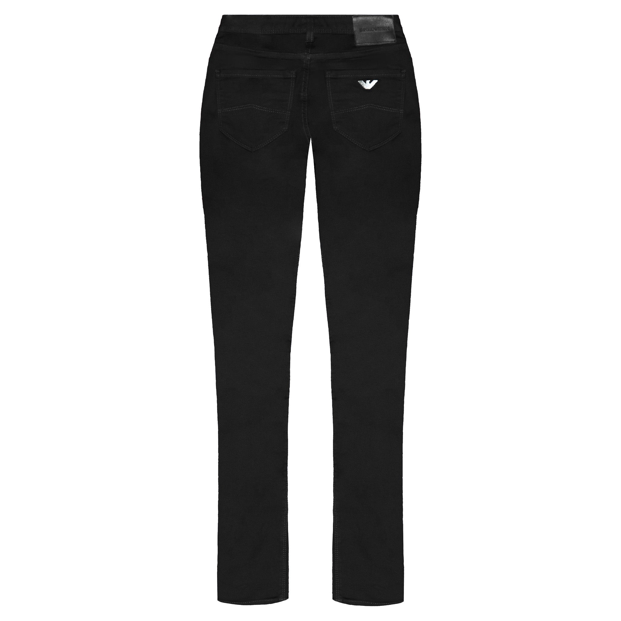 Emporio Armani J28 Skinny Fit Mens Black Jeans