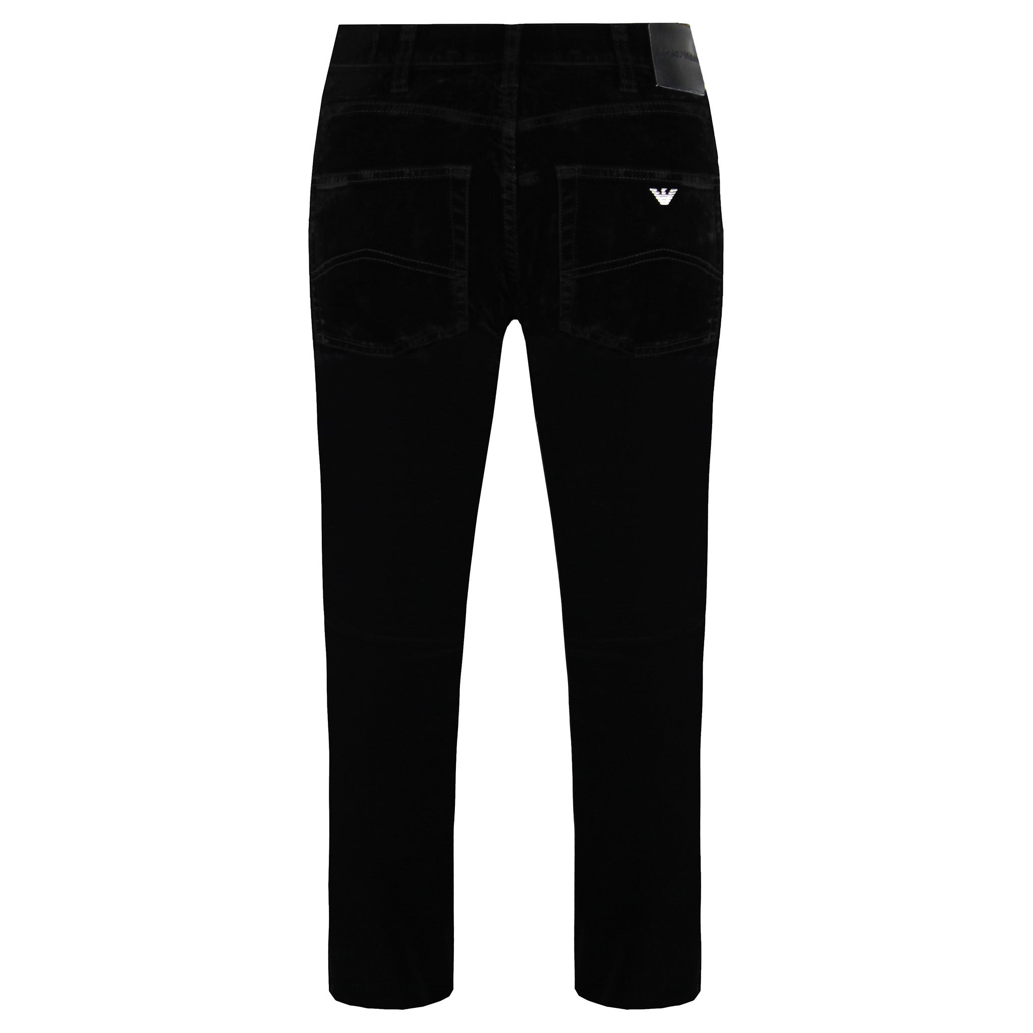 Emporio Armani J85 Regular Fit Womens Velvet Trousers